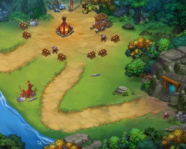 《塔防三国志》手游场景曝光看江山如画故国神游